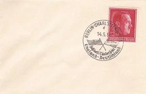 Deutsches Reich 664 SC B118 Cubierta Alemania - Inglaterra Juego de Fútbol - Imagen 1 de 1