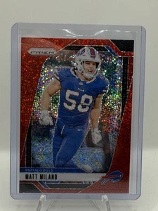Matt Milano 2024 Panini Prizm Red Sparkle SP #33 facturas LEER - Imagen 1 de 3
