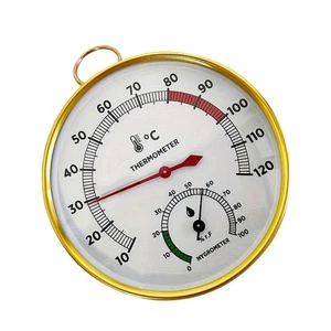 Sauna Thermometer und Hygrometer zur Wandmontage 2in1 rostbeständiges Design - Bild 1 von 16