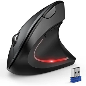 TECKNET Ergonomic, Wireless Bluetooth Vertical Mouse, 4800 DPI Optical Tracking - Picture 1 of 6
