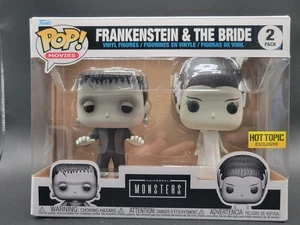 Funko Pop Movies Frankenstein & The Bride 2 Pack Hot Topic - Picture 1 of 6