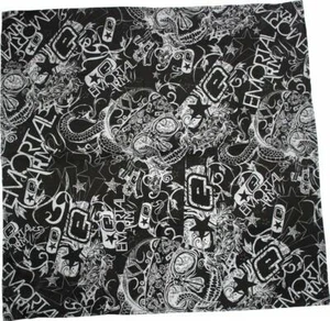 Bandana Emortalis / Emortal Army di Planet Eclipse - Nero e Grigio / Nuova - Foto 1 di 1