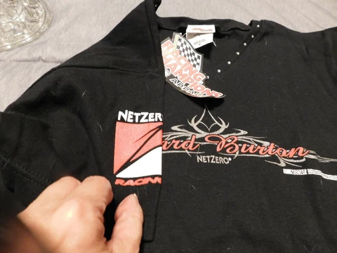 NWT Racing Champions Ward Burton Net Zero Ladies T shirt Med Cover