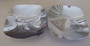Two Square KSIA Firth Staybrite Stainless Steel Dishes - Picture 1 of 12