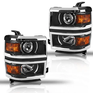 Faros proyectores izquierda+derecha para Chevrolet Silverado 1500 2014-2015 - Imagen 1 de 22
