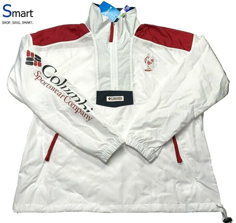NWT SMALL MEN Columbia South Carolina Gamecocks USC Anorak Jacket Windbreaker Cover