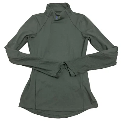 Under Armour Mujer Talla Pequeña Verde Iridiscente Coldgear Rush Jacquard Cuello Simulado Foto 1 de 4