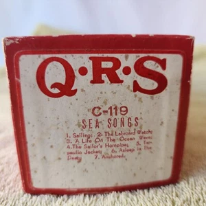 QRS Player Piano Roll No. C-119 MEDLEY of SEA Songs Extended Play - Picture 1 of 2