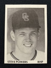1975 TCMA Quad City Angels Team Set STEVE POWERS Minor League Card