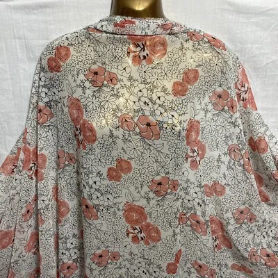 CHEAPEST FABRICS UK NEW*Smooth Chiffon Pinkish Red/Black Roses Print Dress/Crafts Fabric*FREE P&P