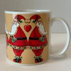 Russ Berrie "Santa Love" #9497 Christmas Holiday Coffee/Tea Mug/Cup Vintage