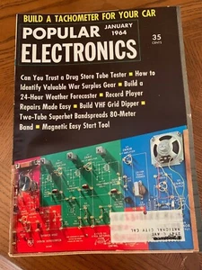 LOT OF 12 POPULAR ELECTRONICS MAGAZINE COMPLETE 1964 YEAR - Picture 1 of 5