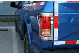 Bisel de cubierta envolvente de lámpara de luz trasera de coche ABS cromado 2 piezas para Ford F150 2015-2020 - Imagen 1 de 8