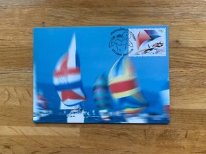 PORTUGAL 2000 POSTAL CARD FDI OLYMPIC GAMES SYDNEY YACHTING YACHTS - Picture 1 of 2