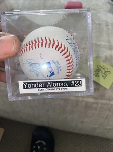 YONDER ALONSO AUTOGRAPHED SIGNED BASEBALL SAN DIEGO PADRES - Picture 1 of 7