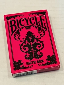 Bicycle Nautic Back Deck Of Playing Cards PINK Made In The USA - Picture 1 of 13