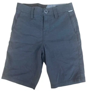 Volcom Boys 24 10Y 10 Black Flat Front 4 Pocket Shorts Skate Casual - Picture 1 of 4