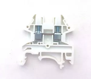 DIN Rail Terminal Blocks 100 Quantity DK2.5N-WE White Dinkle 12AWG 20A 600V - Picture 1 of 3