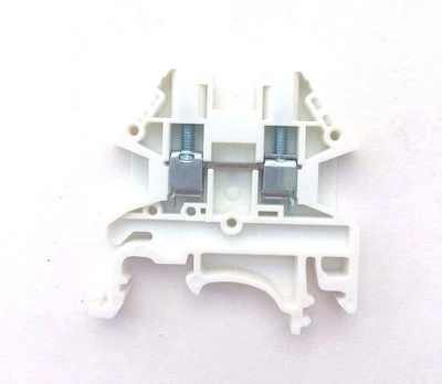 DIN Rail Terminal Blocks 100 Quantity DK2.5N-WE White Dinkle 12AWG 20A 600V - Image 1 of 3