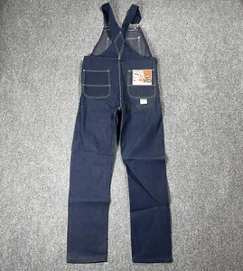 VINTAGE 50s 60s Pointer Brand Denim Overalls Jeans 29x32 Sanforized DEADSTOCK - Picture 1 of 23