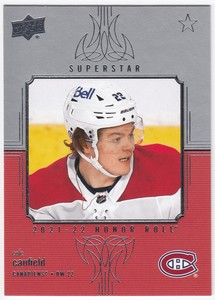 2021-22 Upper Deck Superstar Honor Roll COLE CAUFIELD #HR-12 Canadiens RC Rookie
