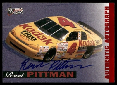 1996 Autographed Racing Autographs #42 Runt Pittman - Image 1 of 2