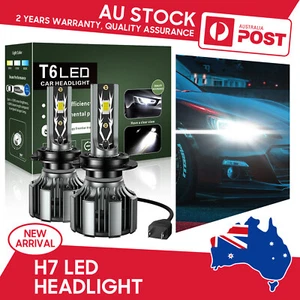 H7 LED Headlight Bulbs Low Beam White Globes For Toyota Camry 2005 ZZE122 Sedan - Picture 1 of 19