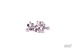 Tuerca modelo hexagonal 6KT alta 6KT acero inoxidable A2 blanco GHW 2000  - Imagen 1 de 5