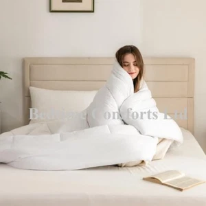 4' SMALL DOUBLE BED QUILT Hollow Fibre Duvets All Sizes 10.5 TOG (67″ x 79″) - Picture 1 of 8