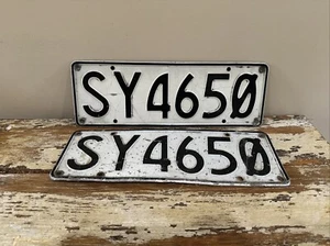 PAIR OF NEW ZEALAND LICENSE PLATE - SY4650 Rare - Picture 1 of 9