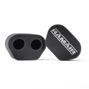 2x Doble Entrada Motocicleta Carb Calcetín Filtro de Aire Ramair MS-007 - Imagen 1 de 5