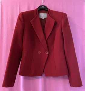 Classiques Entier Blazer 100% Wolle Rot Größe XS x - Bild 1 von 9
