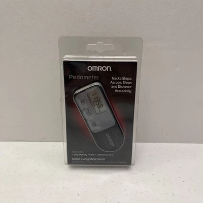 Omron HJ-321 Negro Podómetro Contador de Pasos Distancia Calorías y Soporte con Clip NUEVO Foto 1 de 2