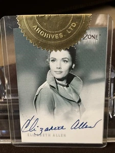 Rittenhouse Stamped SEAL Twilight Zone Autograph Elizabeth Allen A-15 Ultra RARE - Picture 1 of 7