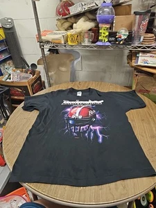 Vintage Budweiser T Shirt Lightning Football XLarge Single Stitch *RARE* Read - Picture 1 of 10