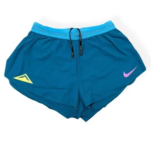 Nike Pro Elite Trail Running Short 2" Women's Size M Green Abyss Made In USA - Picture 1 of 10