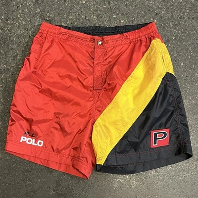 Vtg 90’s Polo Sport Ralph Lauren Shorts Sz L Pepsi Stadium Usa RL 1992 Rare MINT - Image 1 of 4
