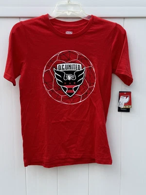 MLS DC United Red Short Sleeve T-Shirt, Youth Sz Large (14-16) NWT - Image 1 of 3