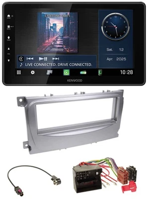 Kenwood MP3 Bluetooth USB DAB Autoradio für Ford Galaxy C-Max Focus ab 2007 silb - Bild 1 von 4