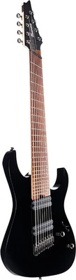 Ibanez Model RGMS8BK Multi Scale 8 String Electric Guitar - Black - Image 1 of 4