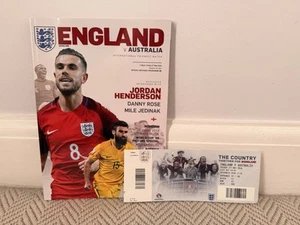2016 Marcus Rashford England Debut Match Ticket and Programme v Australia United - Picture 1 of 6