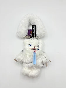 USJ HAMIKUMA WHITE Mascot Keychain with Strap Horror Teddy Bear 2025 Exclusive - Picture 1 of 4
