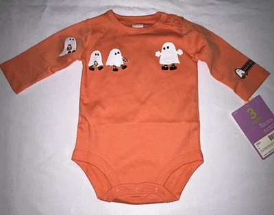 NEW Carter’s Baby Boy Girl 3 Month Halloween Bodysuit Costume BABY’S FIRST BOO! - Image 1 of 4