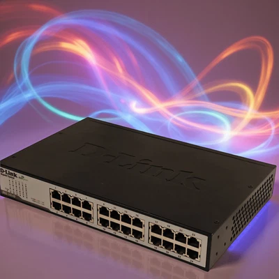 D-Link DGS-1024D 24-Port Gigabit Unmanaged Switch – Tested, USED, Ships QUICK! - Image 1 of 4