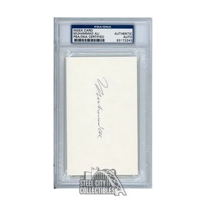 Muhammad Ali Autographed Index Card - PSA/DNA - Picture 1 of 2