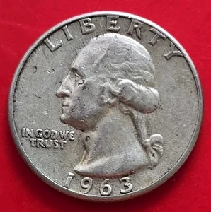 1963  USA Quarter Dollar  - Bild 1 von 2