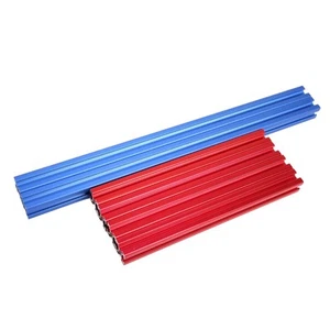 (Blue Red)ATX Computer Open Case Bracket 360 Water Cooling Vertical Case - Bild 1 von 12