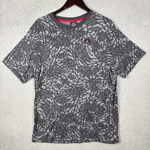 Nike Air Jordan Elephant Print Camo T-Shirt Men's XXL Black Gray All Over Print - Picture 1 of 10