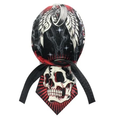 Gorra de motociclista Danbanna Deluxe Du-Rag Doo Trapo Bandana Calavera I Ride Foto 1 de 3