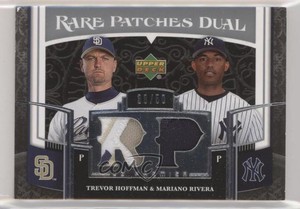 2007 Upper Deck Premier Rare /50 Mariano Rivera Trevor Hoffman Dual Patch HOF